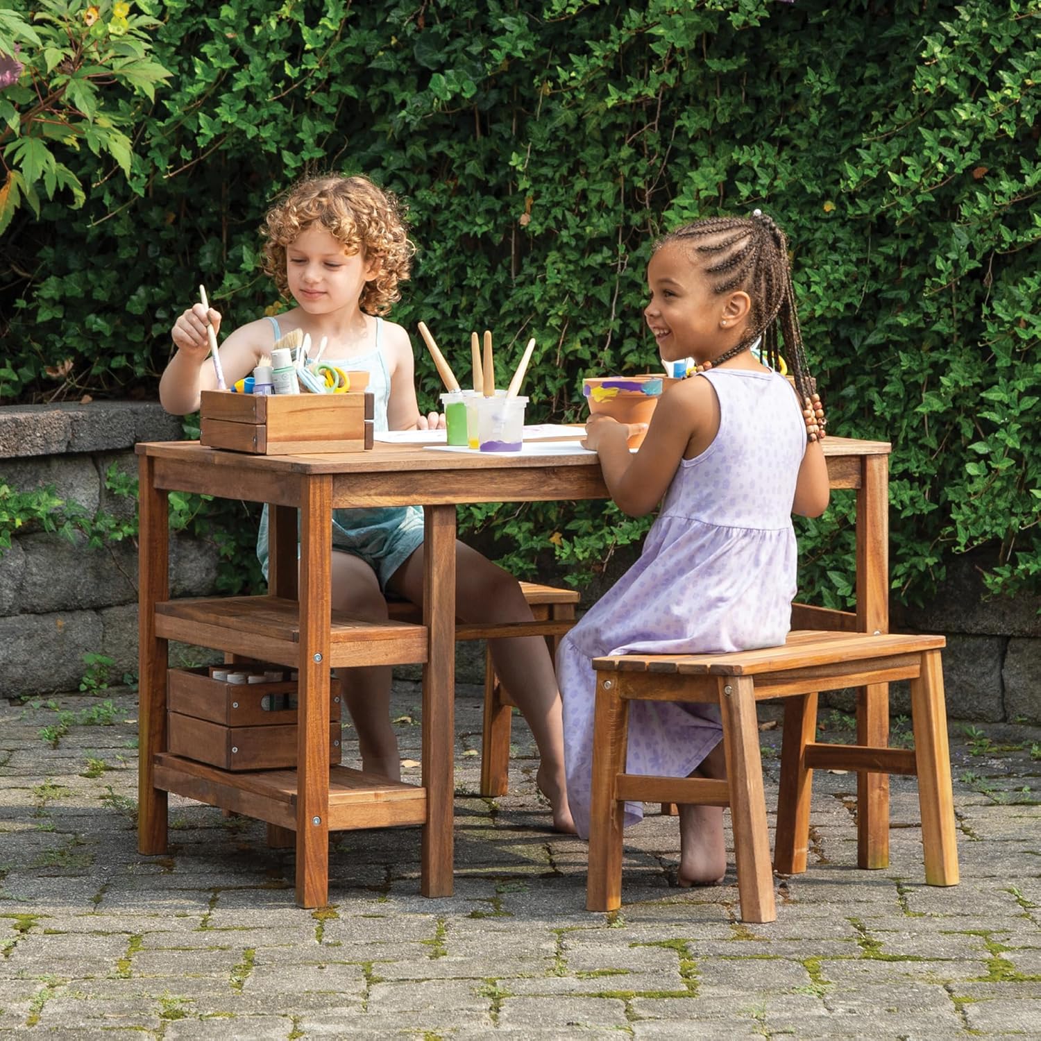 Kids Outdoor Bench - Kids Outdoor Table & Bench Set