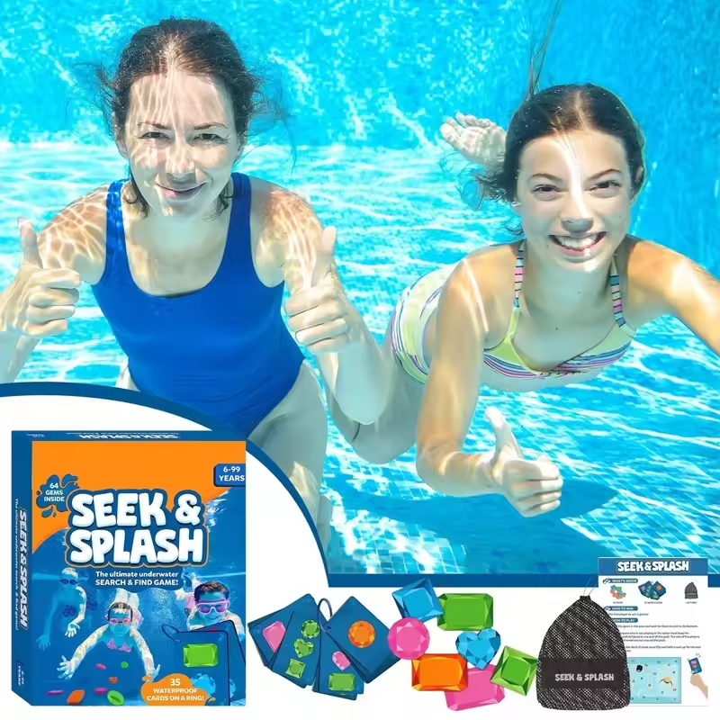 Kids Outdoor Learning Activities - Diving Gems Pool Toy Underwater Seek