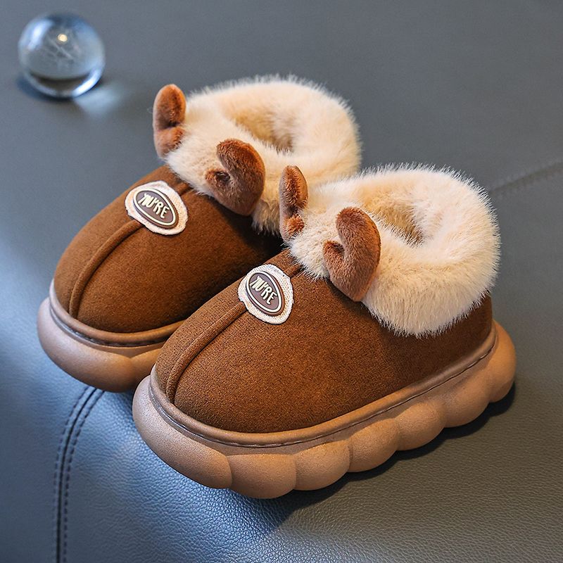 Kids Indoor Outdoor Slippers - Kids Winter Cotton Shoes 2026 Boys