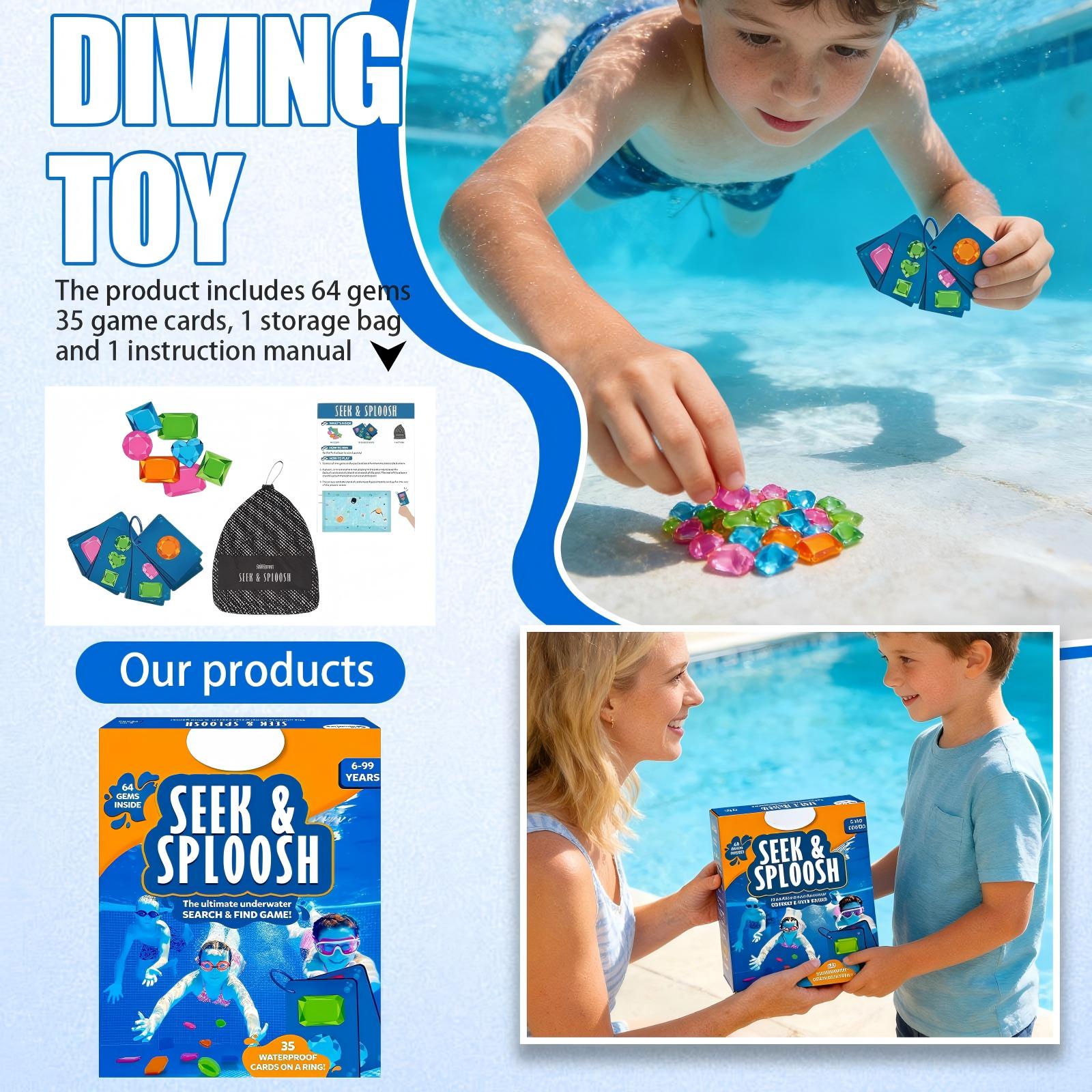 Kids Outdoor Learning Activities - 1/2/3/5Set Summer Pool Diving Toys Colorful