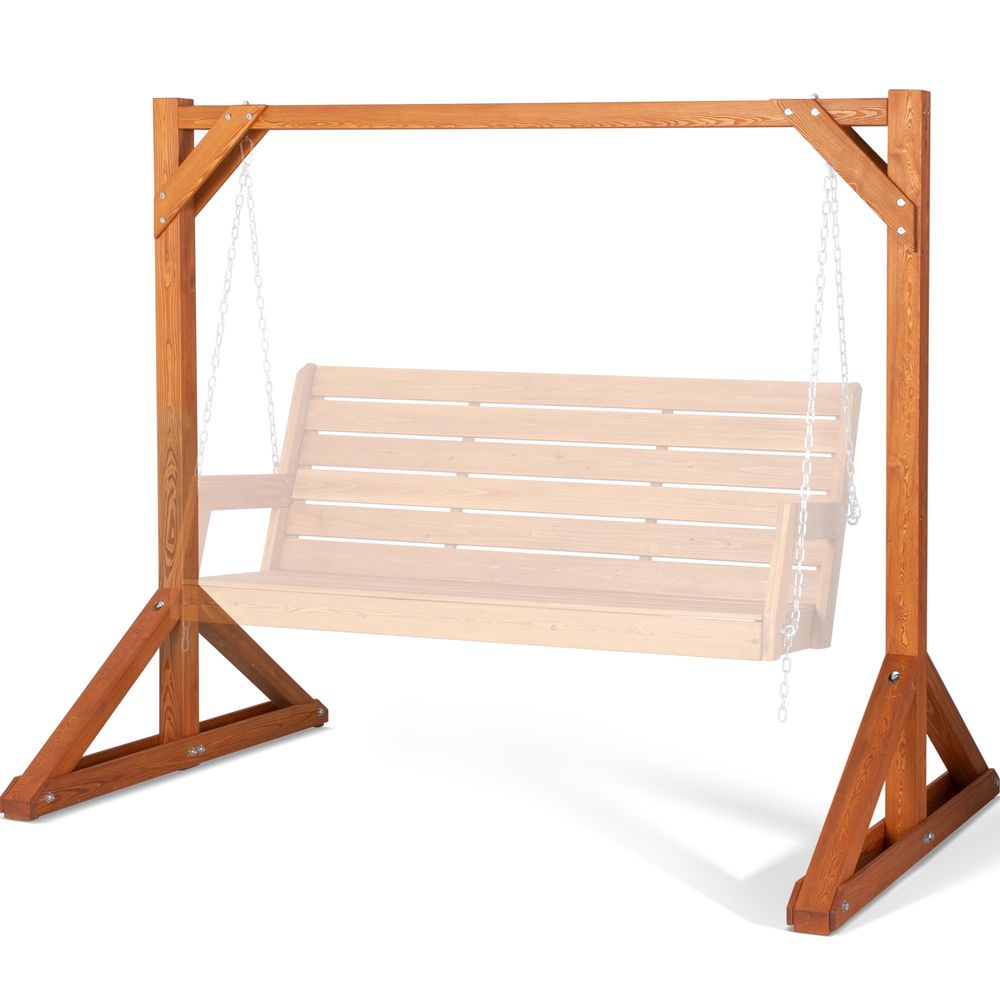 Kids Outdoor Bench - Duty Wooden Swing Frame for Adults