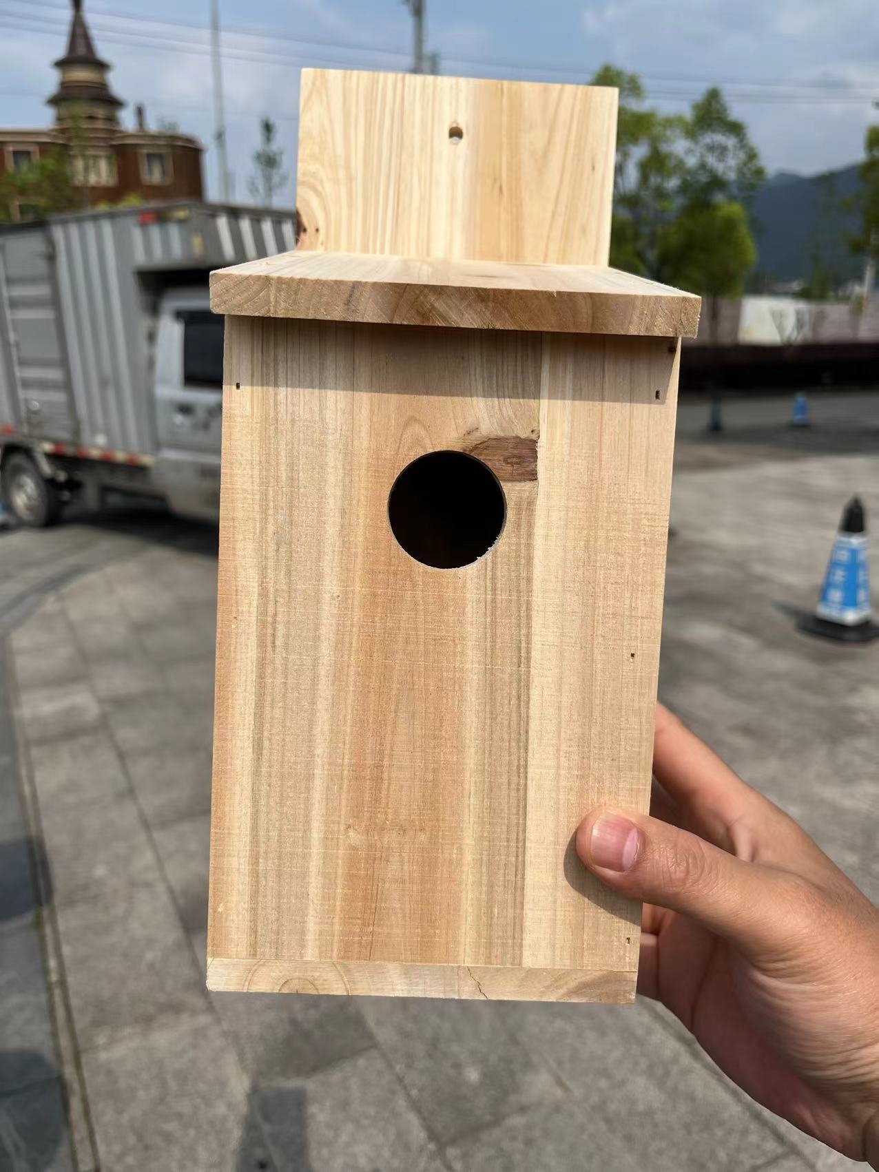 Outdoor Wooden Bird House Nest - Kids Outdoor Play Area ulasan dan harga