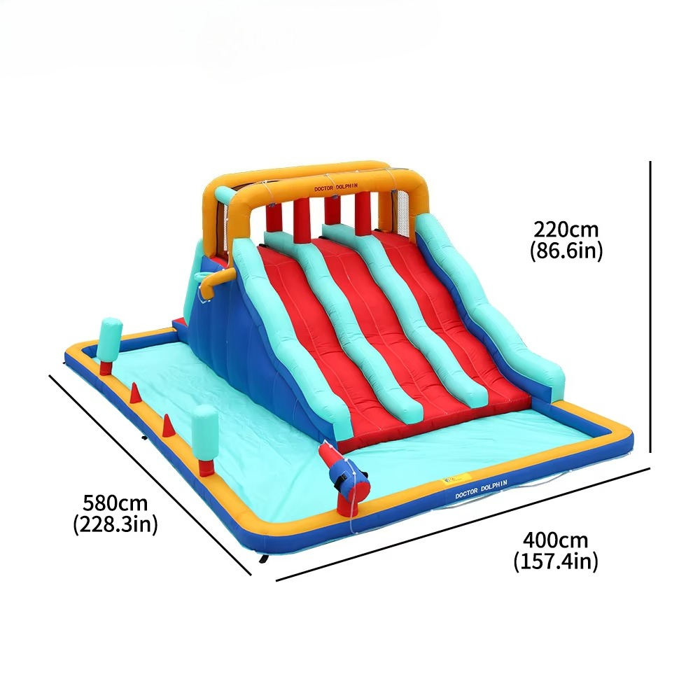 Outdoor Inflatable Bouncy Cast - Kids Outdoor House With Slide ulasan dan harga