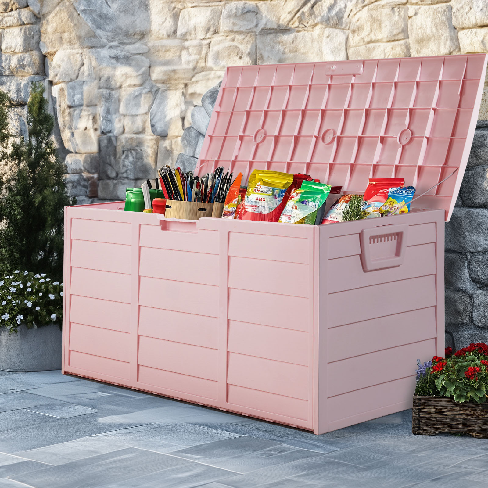 Light Pink 75Gal(280L) Patio O - Kids Outdoor Bench ulasan dan harga