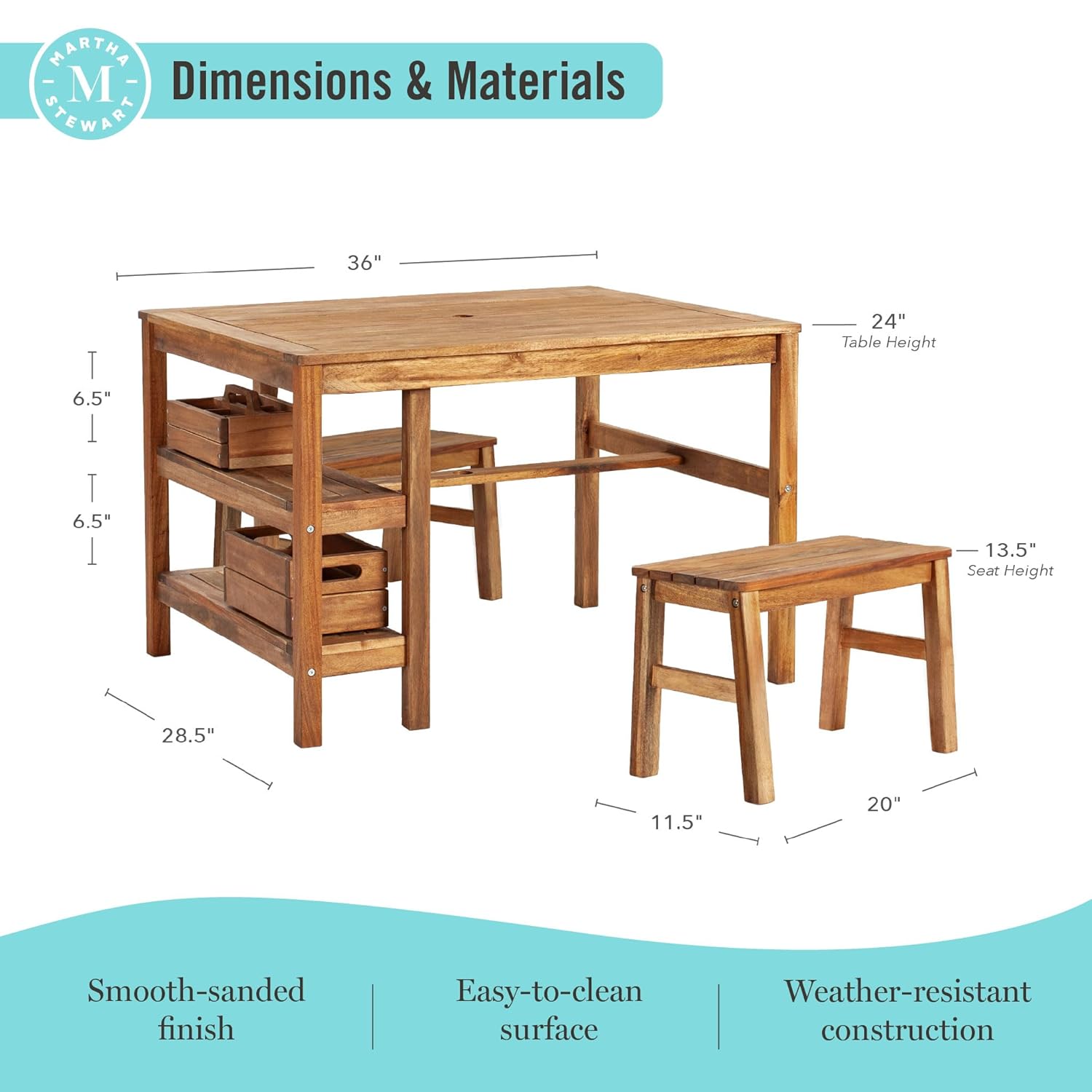 Kids Outdoor Table & Bench Set - Kids Outdoor Bench ulasan dan harga