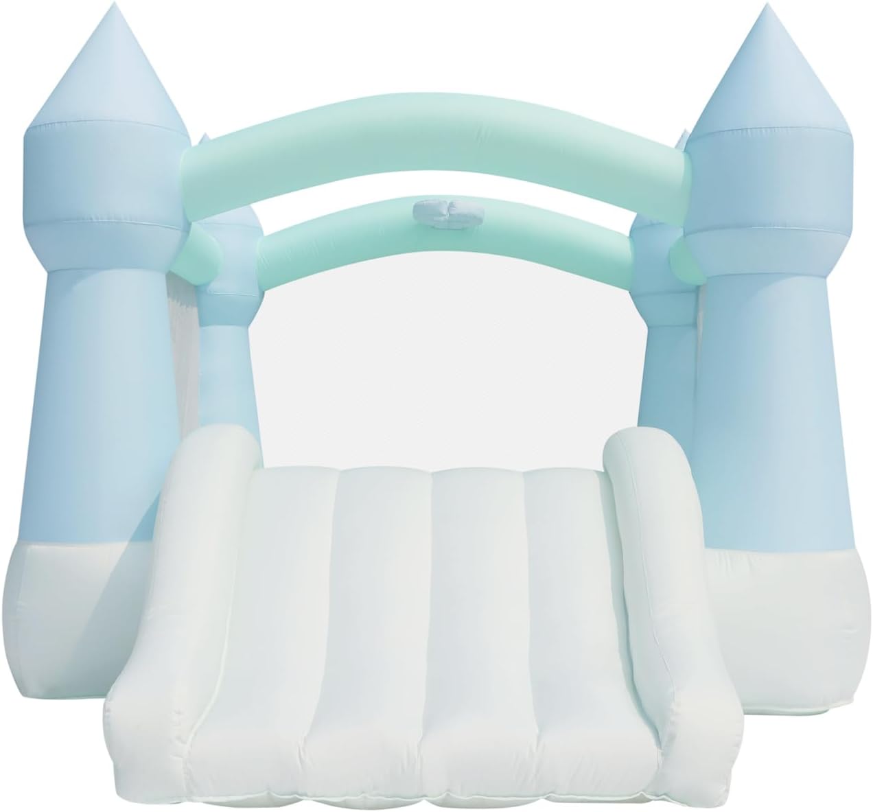 Pastel Bounce House with Slide - Kids Outdoor House With Slide ulasan dan harga