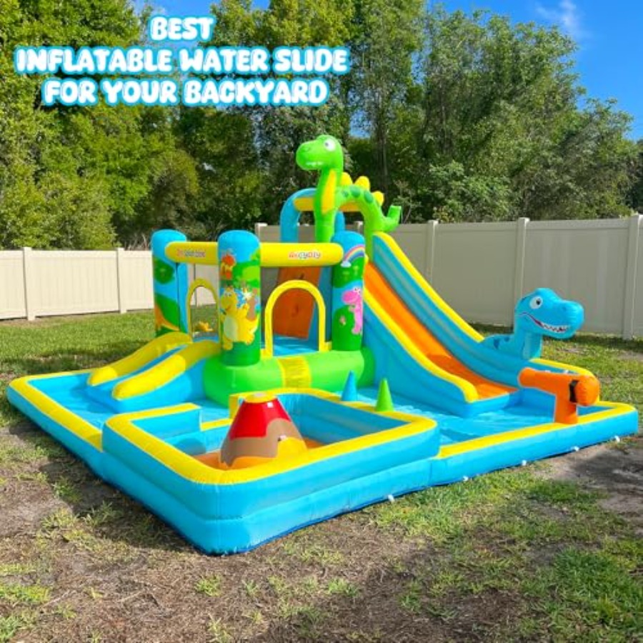 Outdoor backyard inflatable wa - Kids Outdoor House With Slide ulasan dan harga