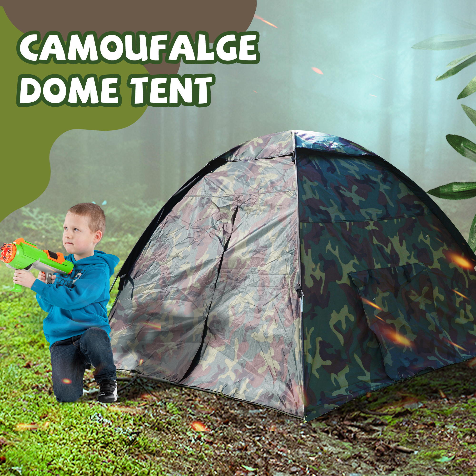 Children Play Tent Camouflage  - Kids Outdoor Play Ideas ulasan dan harga