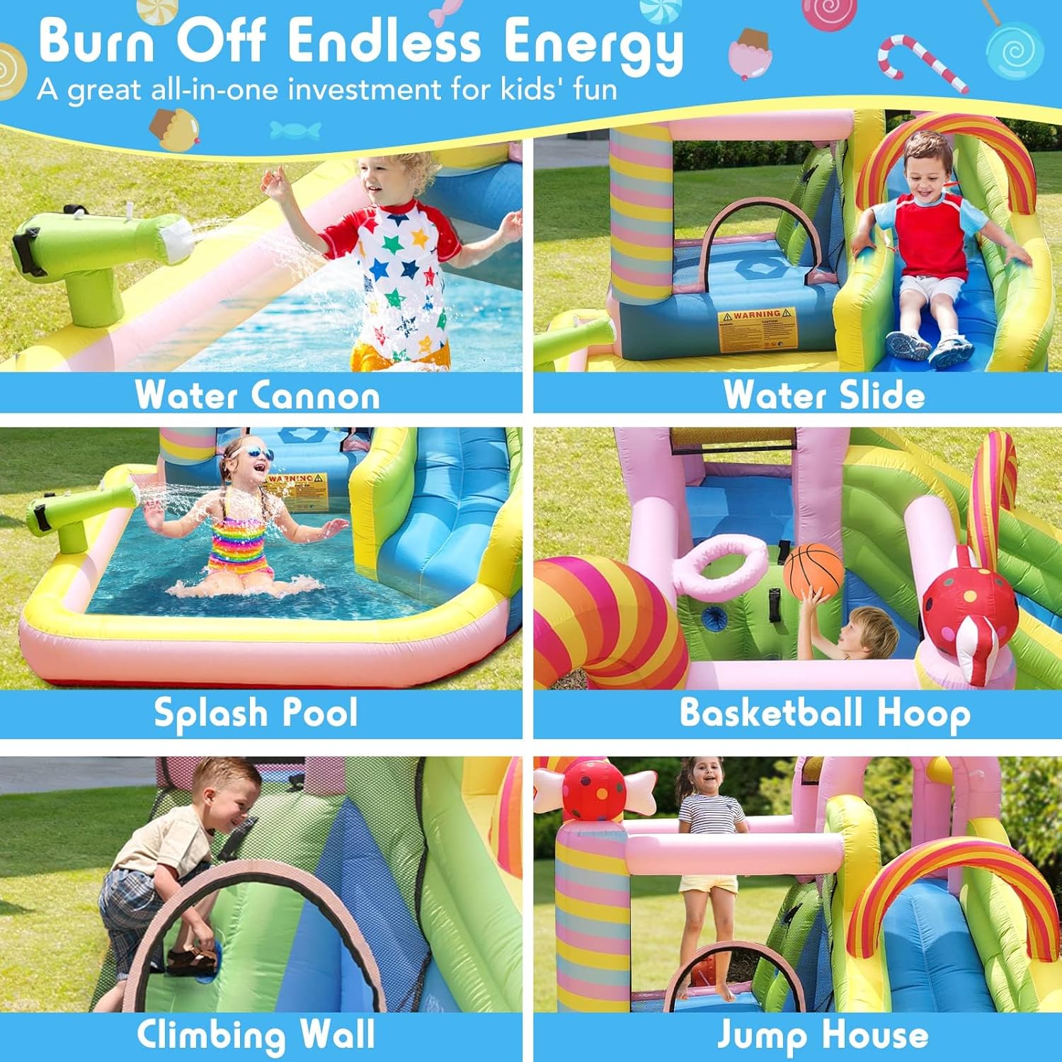 Kids Inflatable Water Slide Bo - Kids Outdoor House With Slide ulasan dan harga