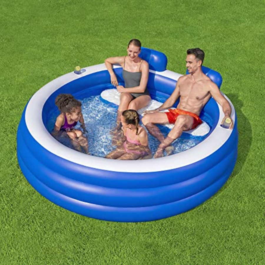 Inflatable Family Pool, Splash - Kids Outdoor Bench ulasan dan harga