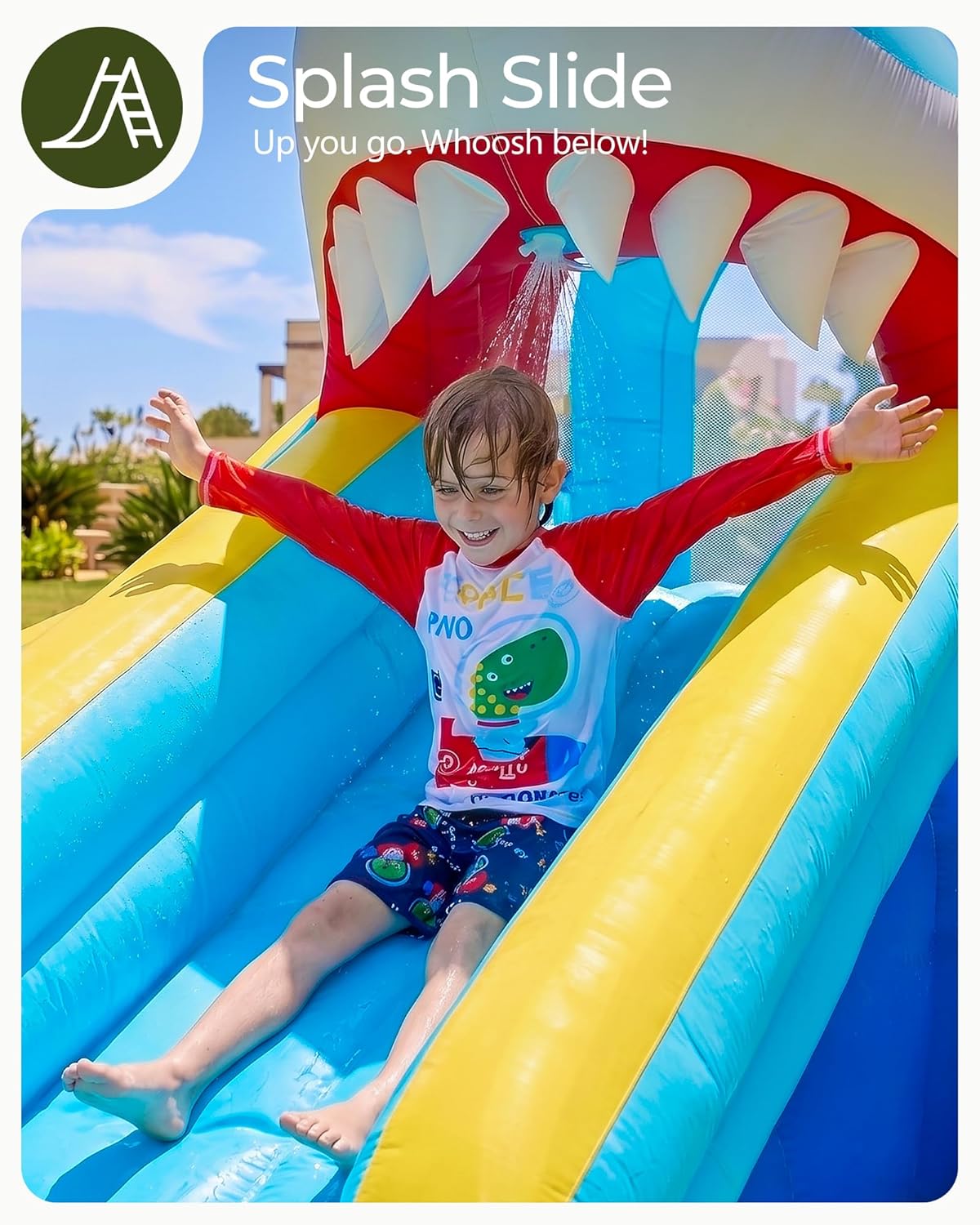 Kids Inflatable Water Slide Bo - Kids Outdoor House With Slide ulasan dan harga