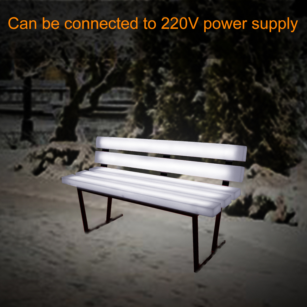 12V RGB LED Illuminated PE Pla - Kids Outdoor Bench ulasan dan harga