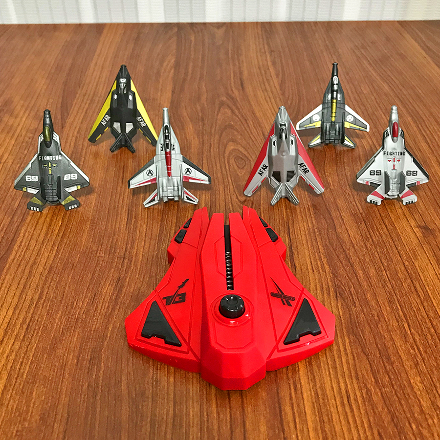 6pcs Fighter Plane Red Launche - Outdoor Games For Kids ulasan dan harga