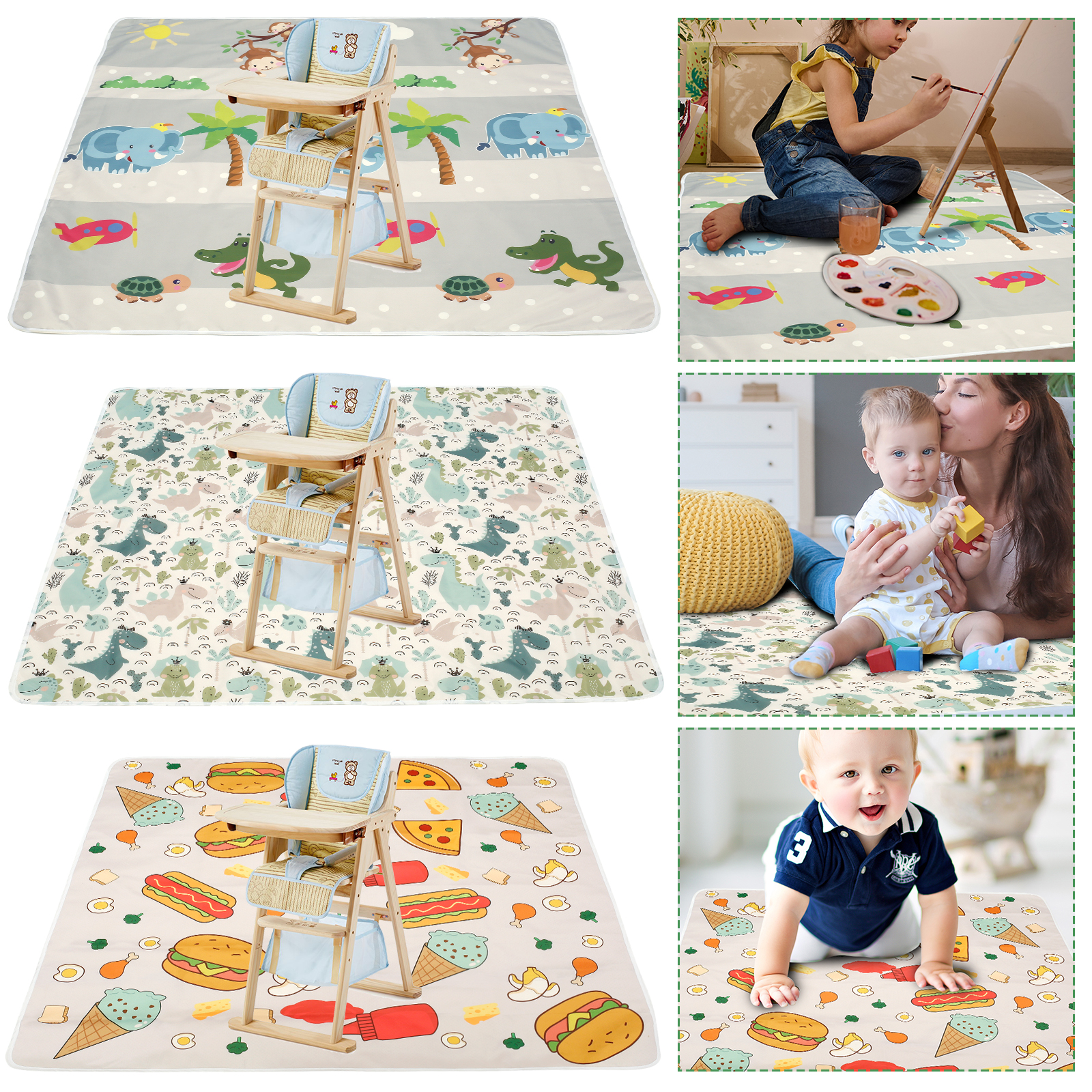 Baby Splat Mat for Under High  - Kids Outdoor Bench ulasan dan harga