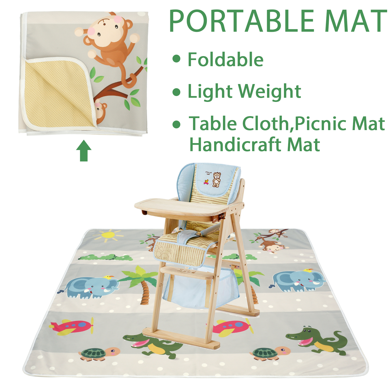 Baby Splat Mat for Under High  - Kids Outdoor Bench ulasan dan harga