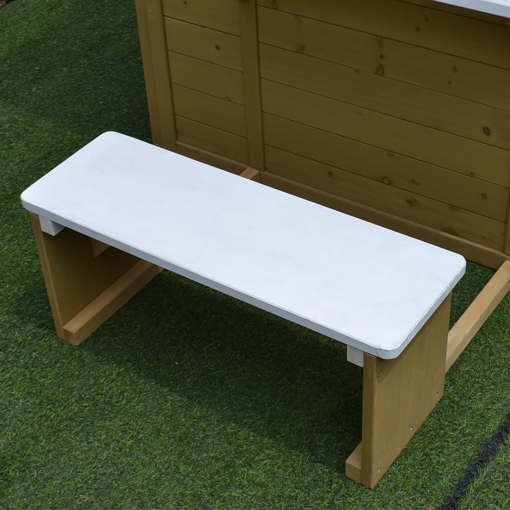 Cedar Wooden Playhouse Kids Ou - Kids Outdoor Bench ulasan dan harga