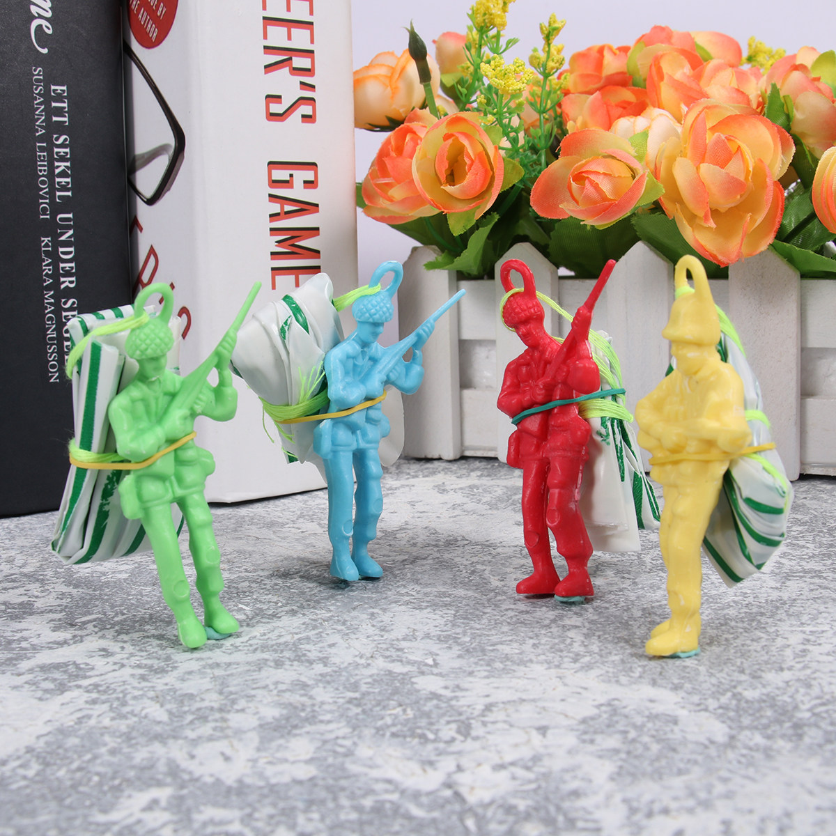 10Pcs Soldier Parachute Man Se - Kids Outdoor Education ulasan dan harga