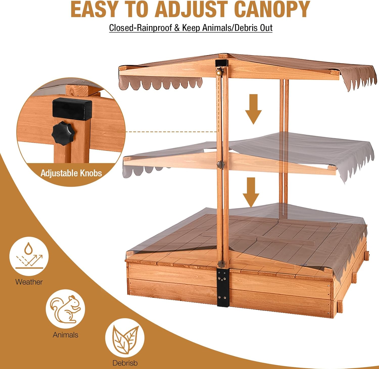 Kids Sandbox with Lid – Large  - Kids Outdoor Bench ulasan dan harga