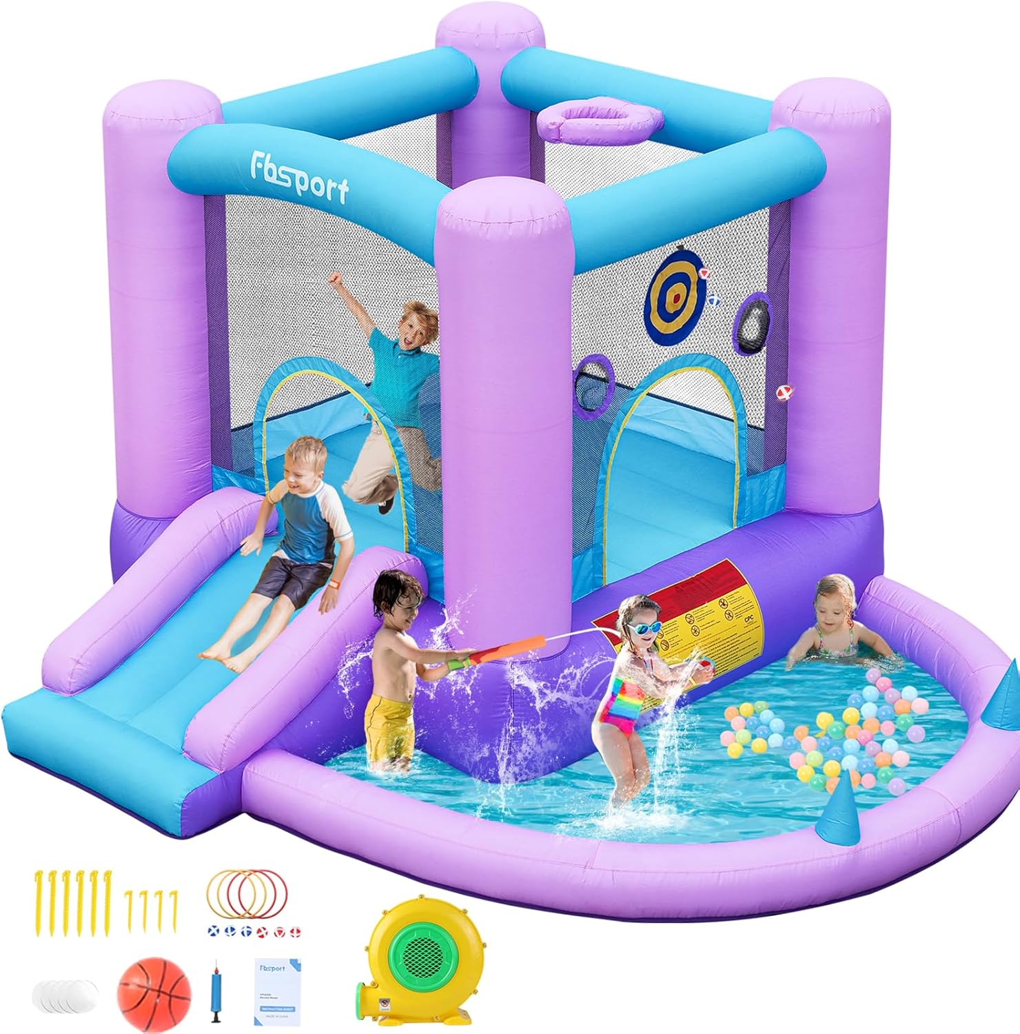Inflatable Bounce House for Ki - Outdoor Games For Kids ulasan dan harga
