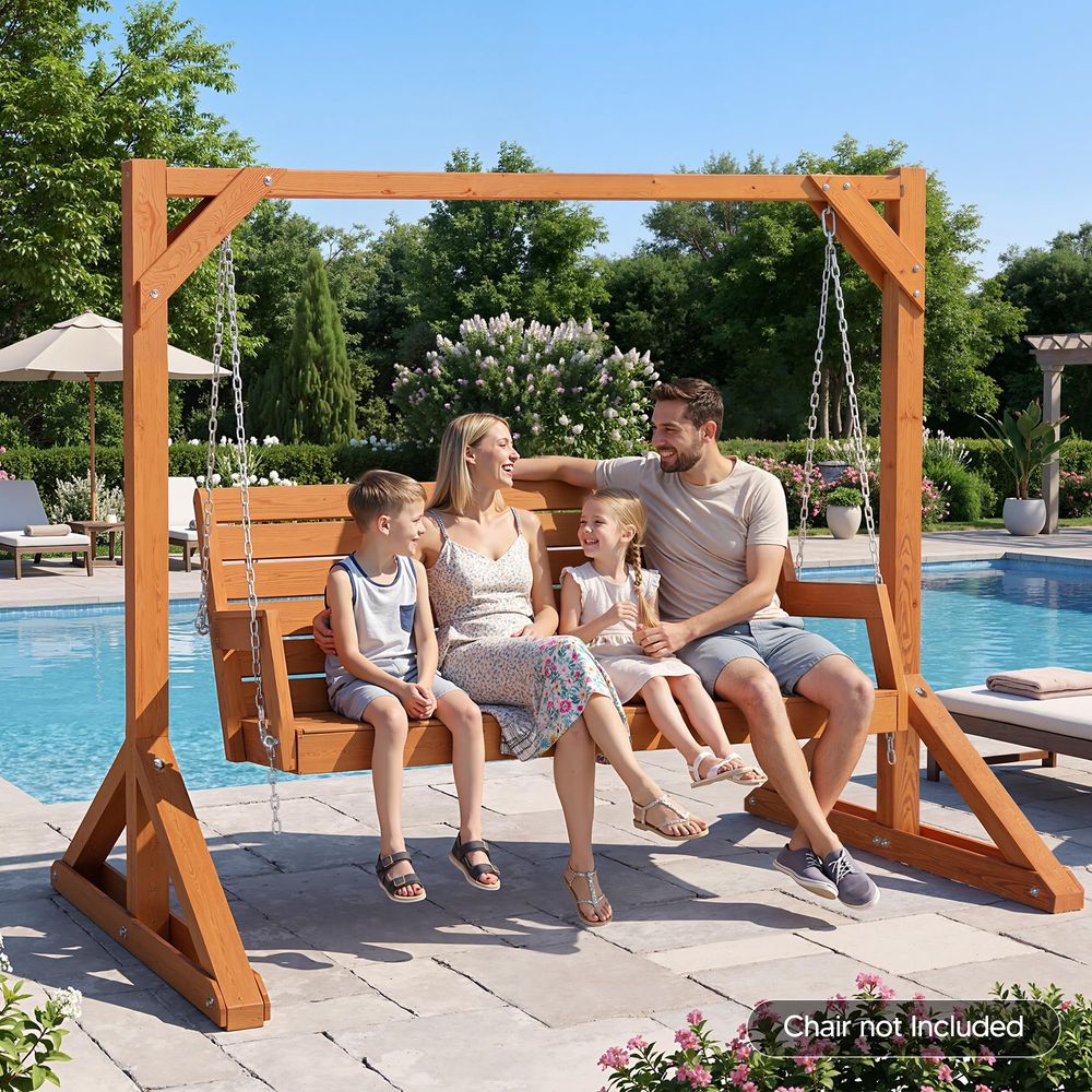Duty Wooden Swing Frame for Ad - Kids Outdoor Bench ulasan dan harga